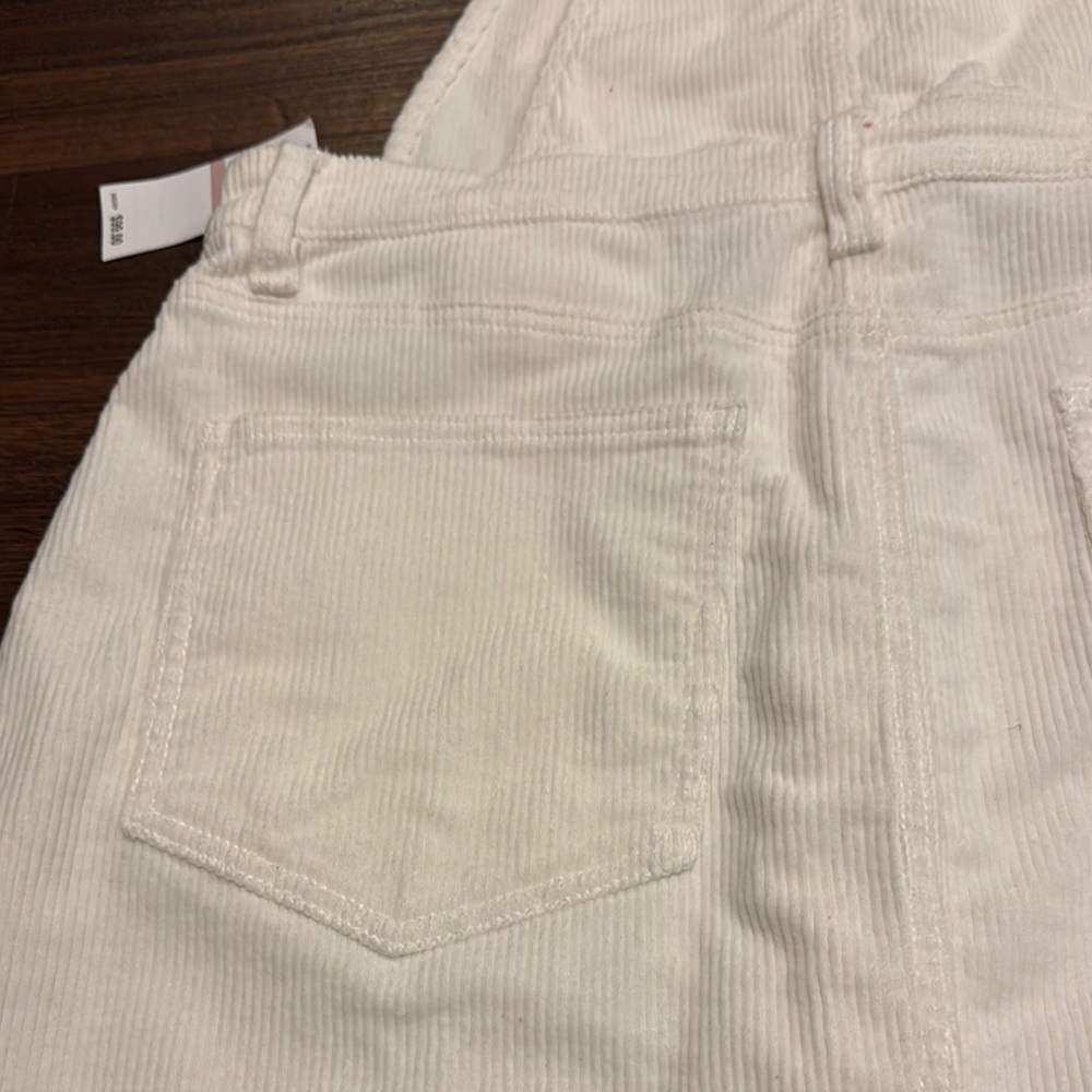 OAT NWT Corduroy Overall Dress - off white Buttoned down w/adjustable straps. - Picture 12 of 12